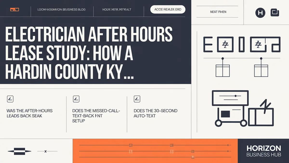 Missed-call text-back automation for Hardin County KY electricians recovering after-hours service calls