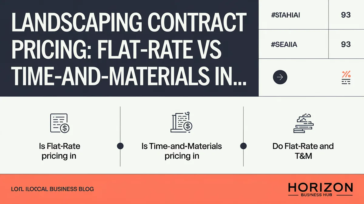 Landscaping Contract Pricing: Flat-Rate vs Time-and-Materials in Central Kentucky