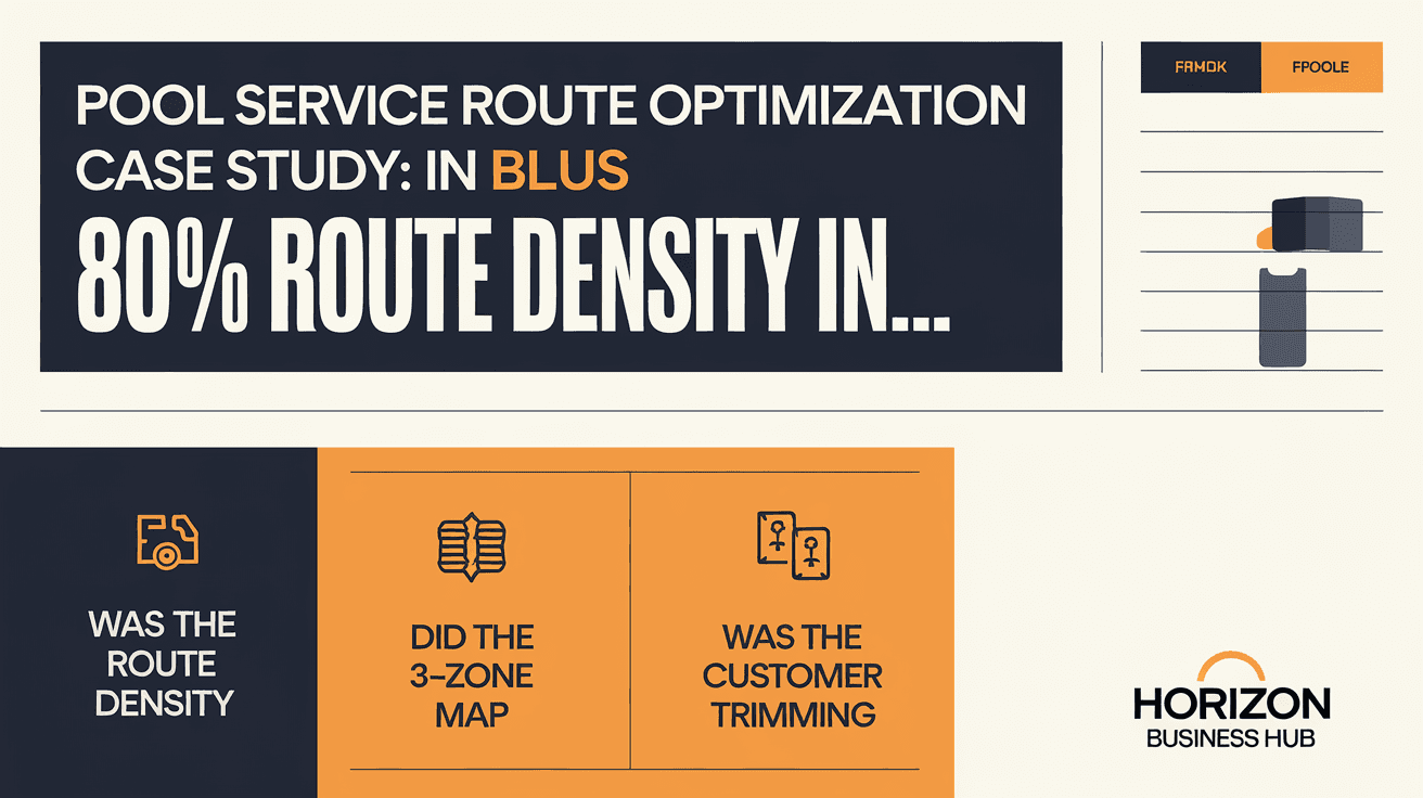 Pool Service Route Optimization Case Study: 80% Route Density in Hardin County KY